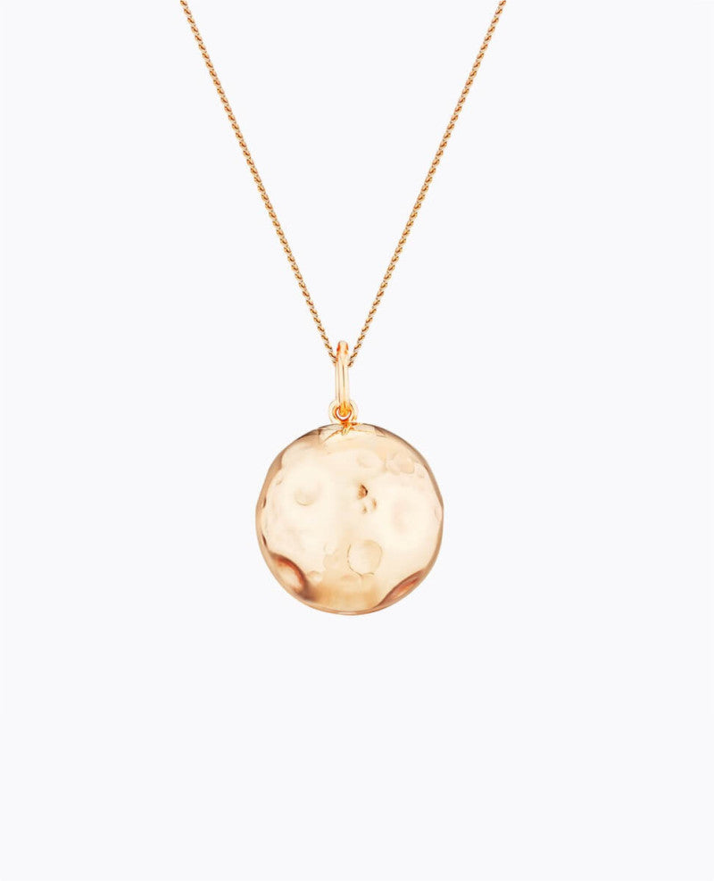 Bola MOON sur chaine finition or rose