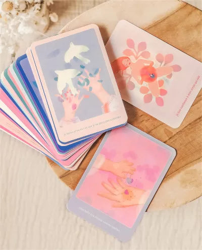 Cartes d'affirmations positives pour la naissance